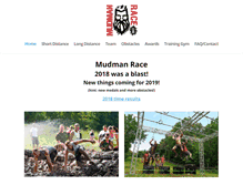 Tablet Screenshot of mudmanrace.com